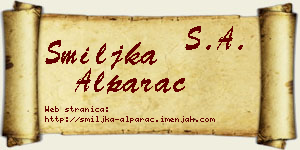 Smiljka Alparac vizit kartica